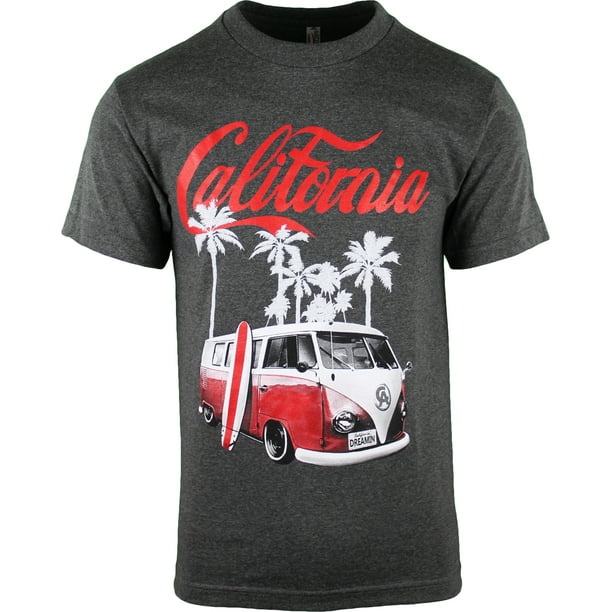ShirtBANC California Dreaming Beach Van and Surfboard Tank Top Shirt